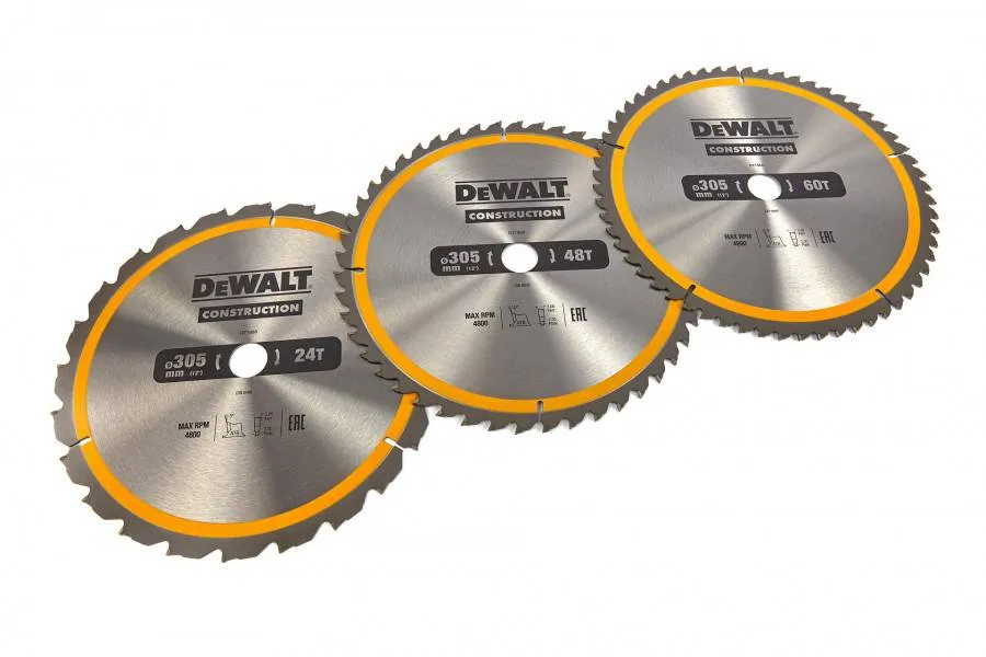 DEWALT ACCESSOIRES DT1964QZ CIRKELZAAGBLAD 305 X 30 MM 3PACK DT1958QZ + DT1959QZ + DT1960QZ