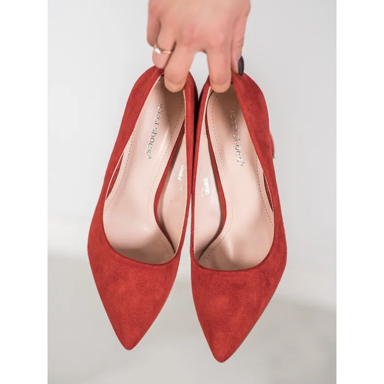 Ideal Shoes Pumps met hoge hakken in zalm veelkleurig oranje