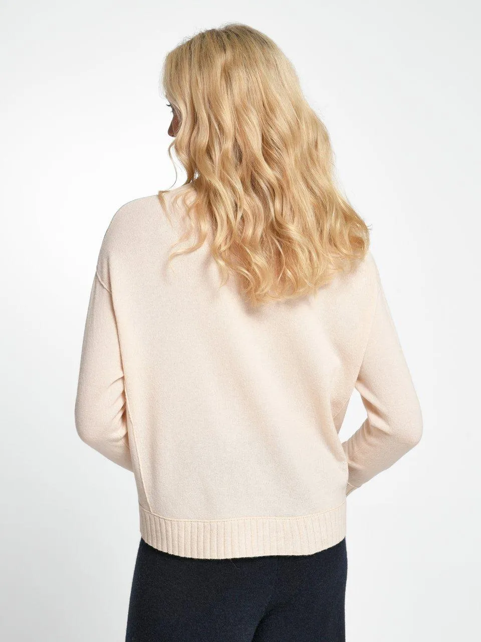 include Trui met ronde hals van scheerwol en kasjmier