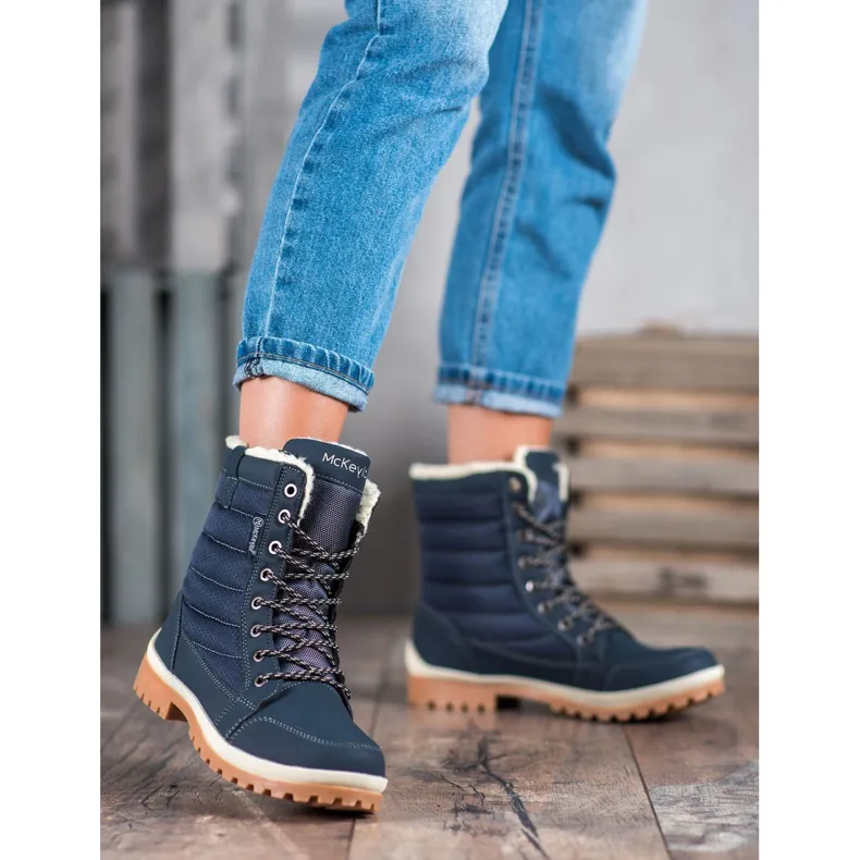 MCKEYLOR snowboots blauw