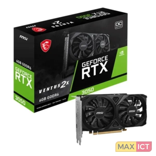 MSI VENTUS GeForce RTX 3050 2X E 6G OC NVIDIA 6 GB GDDR6