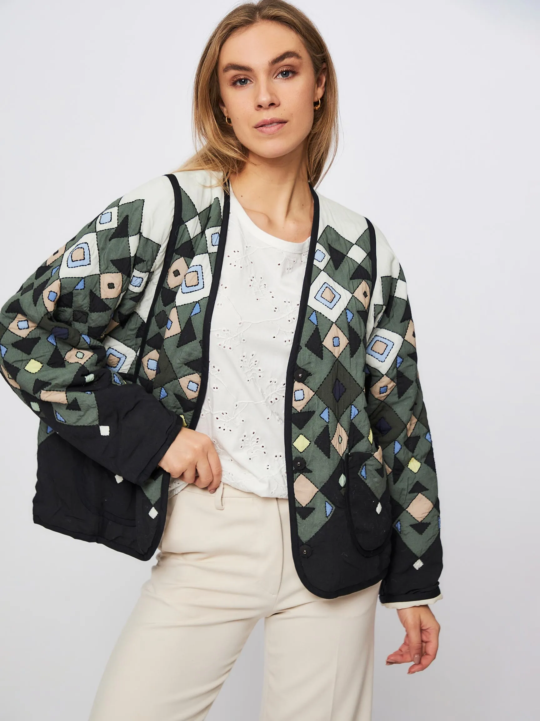 Munthe Osi, eco vero viscose reversible jacket