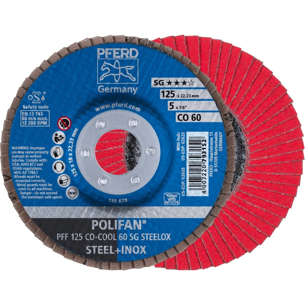 PFERD POLIFAN PFF 125 COCOOL 60 SG STEELOX