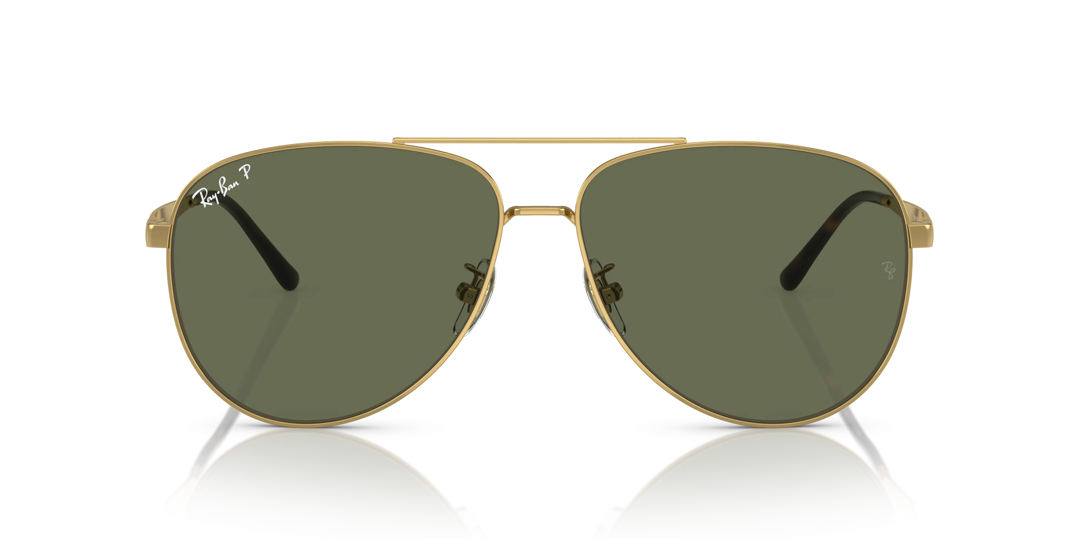 RAYBAN RB3712D XXL (62  14) GEPOLARISEERD WITH GROEN LENSES AND GOUD FRAME