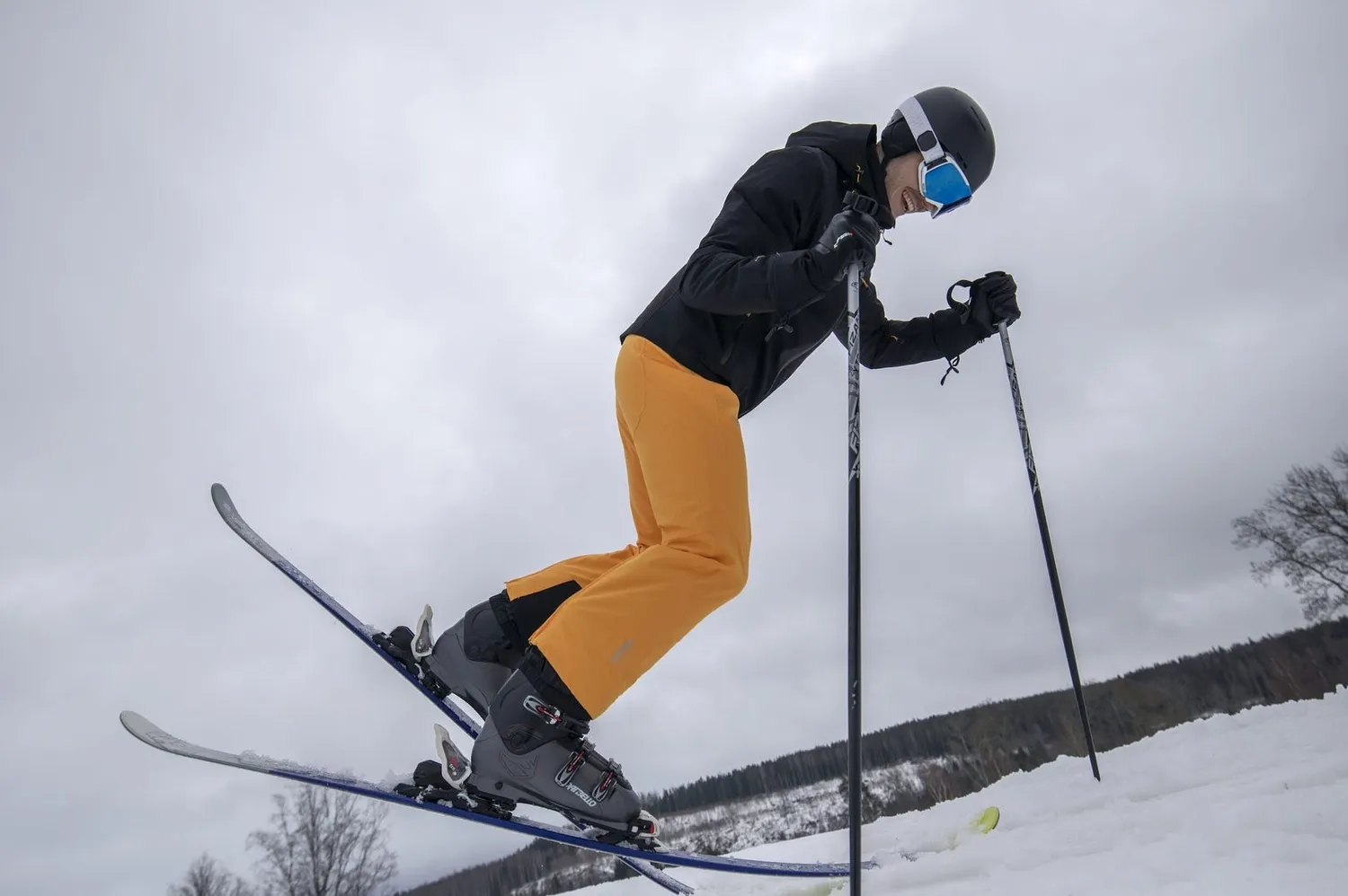 Skibroek Icepeak Men Freiberg Wadded Trousers Yellow