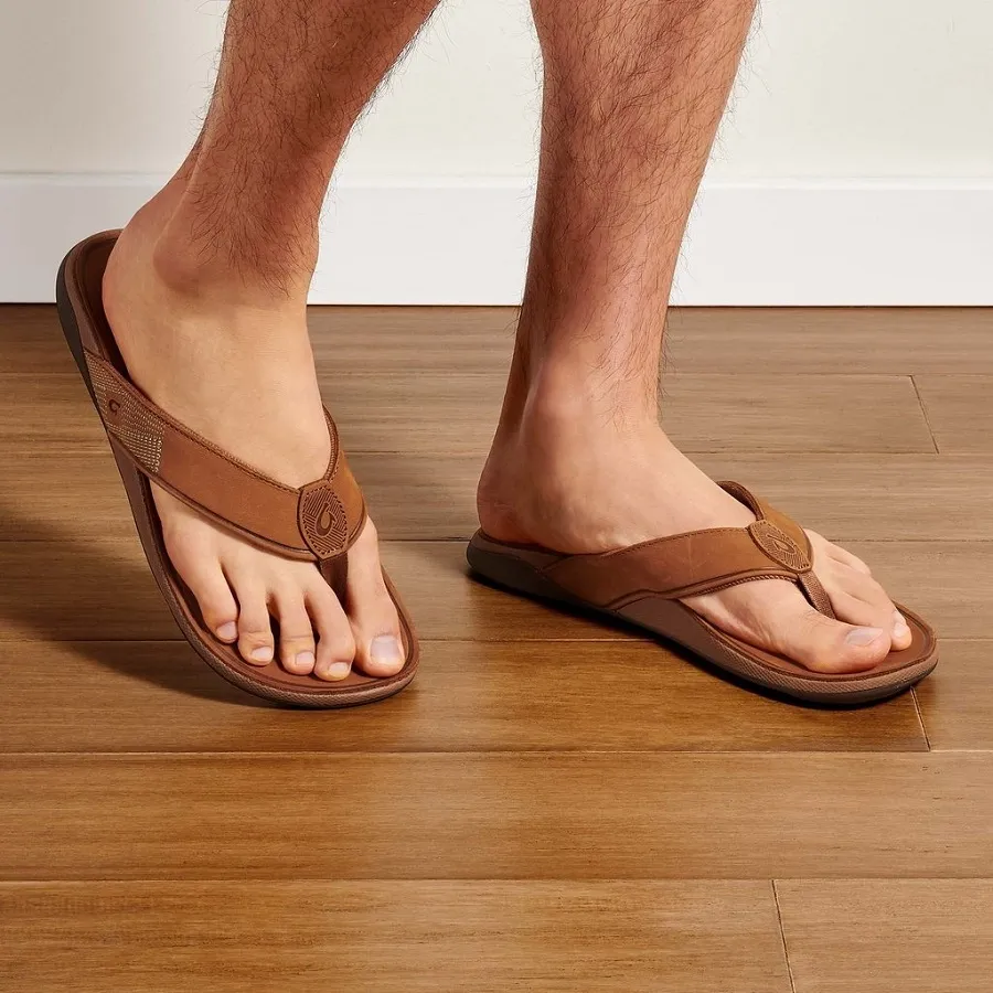 Slipper OluKai Men Tuahine Toffee Toffee