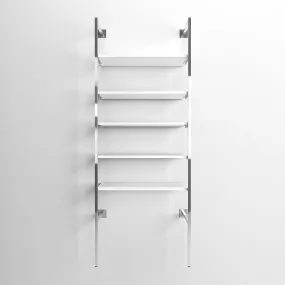 Startonderdeel Queen Vogue chroom 5 legborden wit L90xH240cm